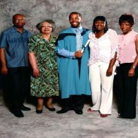 David's Graduation, with his family